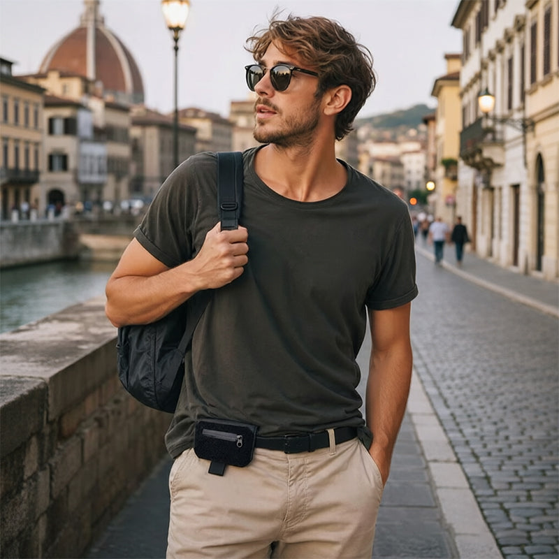 Tactical EDC Belt Loop Wallet – Discrete Anti-Theft Pouch for Passport & Valuables, Lightweight Daily Carry Organizer